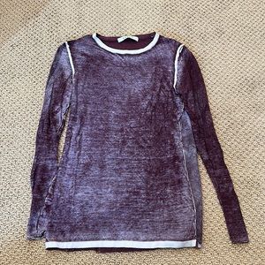 KOKUN Over-dye Fitted Crew Purple